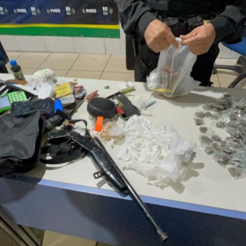 Confronto durante operação termina com foragido baleado e grande apreensão de drogas