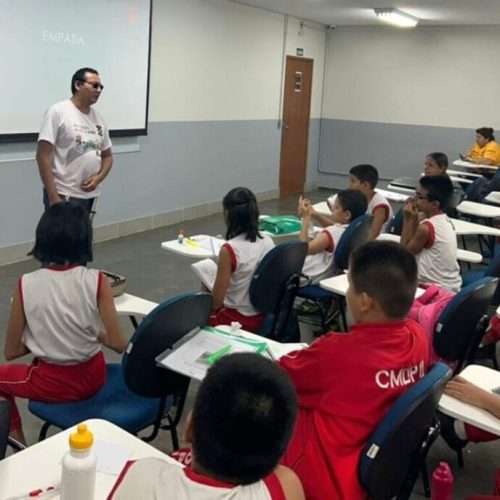 Acessibilidade e mobilidade urbana foram temas do projeto “Agente Mirim da Cidadania no Trânsito”