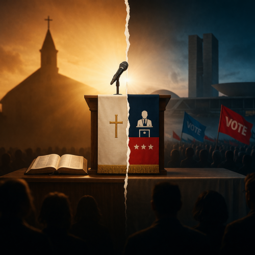 QUANDO A POLÍTICA INVADE O ALTAR E TRANSFORMA FÉ EM PALANQUE