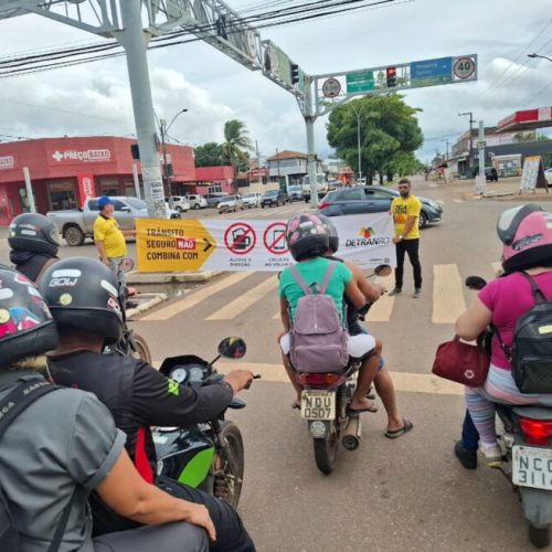 Detran-RO promove Mobilização “Pit Stop” em pontos com maior índice de sinistros em Porto Velho