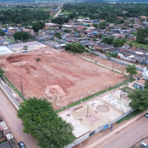 Obra no Cedel do Jardim Santana feita pelo governo de RO avança e garante espaço mais moderno e acessível