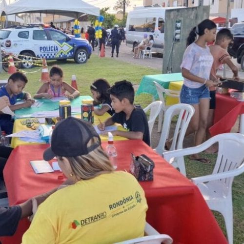 Maio Amarelo leva ações de inclusão social e educação de trânsito aos moradores do Residencial Orgulho do Madeira