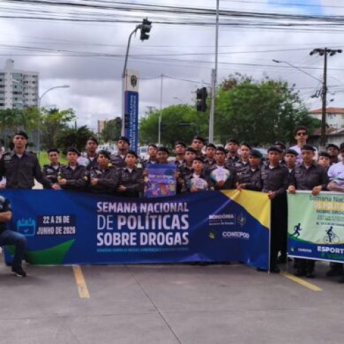 Pit Stop de conscientização da Semana de Políticas Públicas sobre Drogas conta com apoio da PM Mirim em Porto Velho