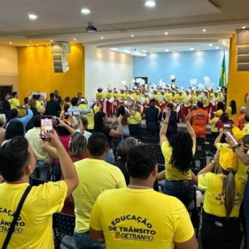 Formatura de agentes mirins é realizada pelo Detran-RO no encerramento da Semana do Trânsito