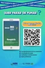 Governo de RO lança projeto RespirAR para auxiliar no tratamento do tabagismo, nesta sexta-feira, 29, em Porto Velho