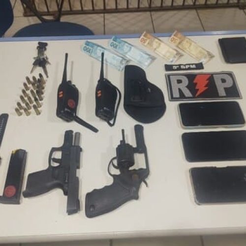 PM prende dois homens e apreende armas que seriam usadas em ataque de facções em Porto Velho