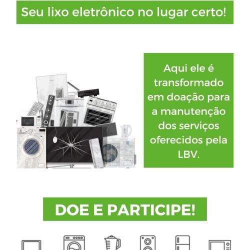 Eletrosolidário: Projeto lançado em unidades da LBV vai transformar lixo eletrônico em doações