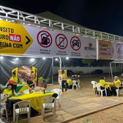 Ações de educação no trânsito são realizadas pelo Detran-RO durante Exposição Agropecuária