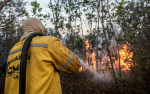Brigadista do ICMBio — Foto: Mayangdi Inzaulgarat/ICMBio