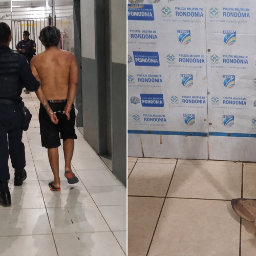 Briga entre irmãos termina em ataque com enxada e prisão em Porto Velho