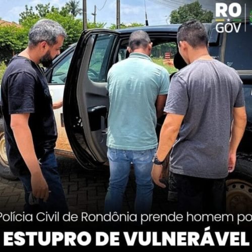 Polícia Civil prende acusado de estuprar criança em Nova Mutum Paraná