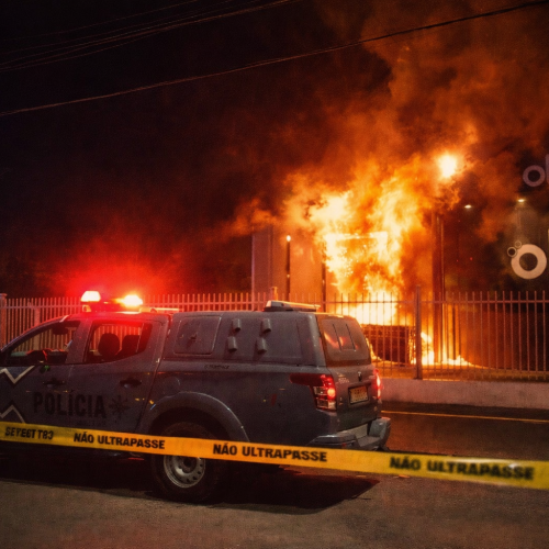 Ataque criminoso incendeia sede de empresa de internet em Porto Velho