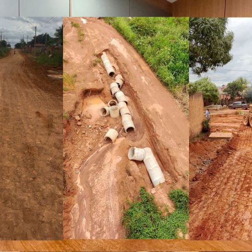 Obra de pavimentação em União Bandeirantes entra na fase final, afirma engenheiro em reunião com vereador Adalto