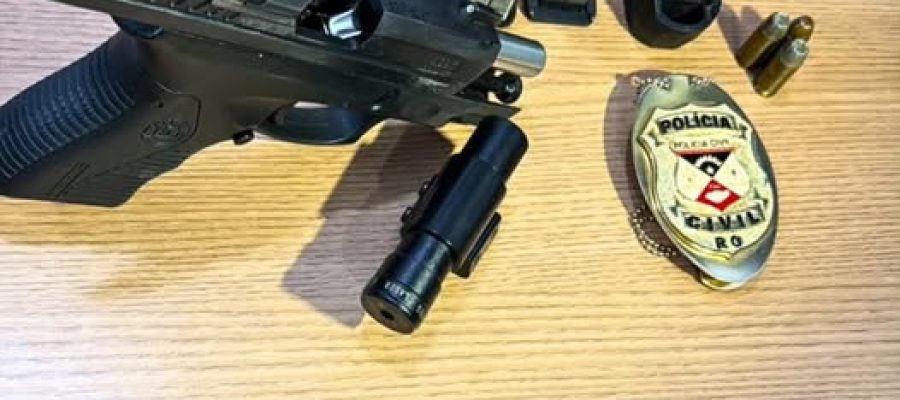 POLÍCIA CIVIL CUMPRE MANDADO E APREENDE ARMA DE FOGO EM PORTO VELHO