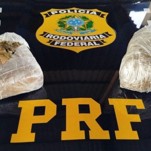 Polícia Rodoviária Federal apreende maconha sendo transportada em ônibus, em Pimenta Bueno