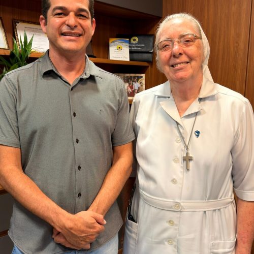Vereador Adalto recebe visita da irmã Lina para tratar de emendas ao Hospital Santa Marcelina