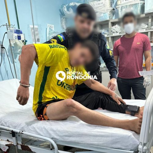 Assaltante de banco é atingido a tiros em confronto com a Polícia Militar