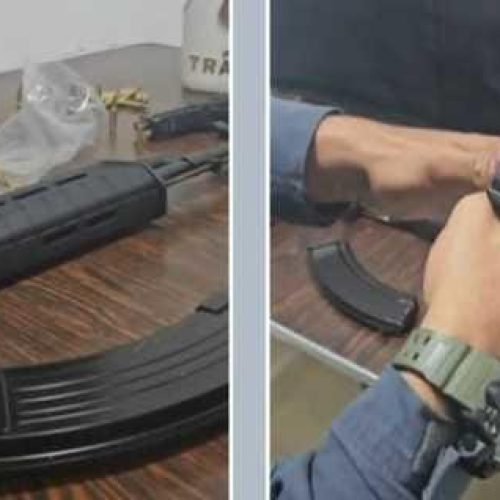 Passageira de ônibus com sacoleiros do Sul é presa com fuzil, pistola e munições que seriam vendidos no Brás, no Centro de SP