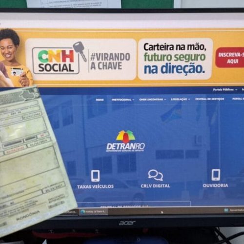 Candidatos podem atualizar dados nas inscrições da CNH Social; guia digital com passo a passo é desenvolvido pelo Detran-RO