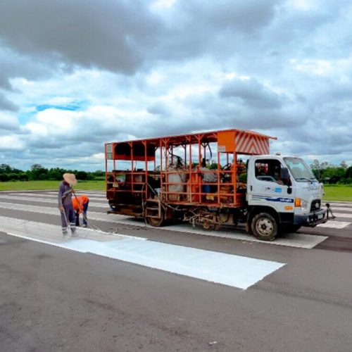 Governo de RO revitaliza sinalização na pista de pouso e decolagem do aeroporto de Ji-Paraná