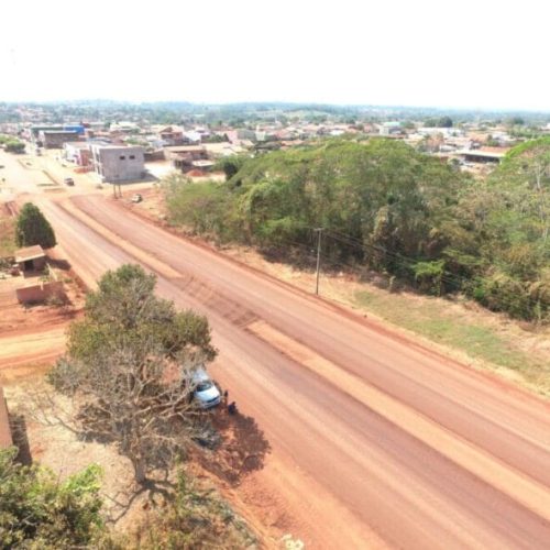 Obra de pavimentação asfáltica avança no município de Alto Alegre dos Parecis