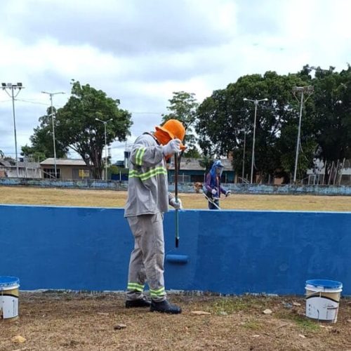 Com mão de obra reeducanda, governo de RO intensifica manutenção e limpeza de espaços públicos, em Porto Velho