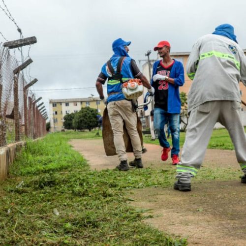 Revitalização em áreas de lazer de residencial popular é iniciada como parte de ações integradas do governo de RO