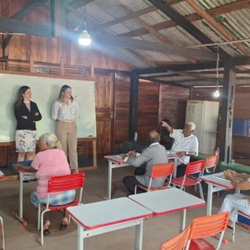 Superintendência Regional de Educação de Espigão do Oeste acompanha turma do Programa Brasil Alfabetizado