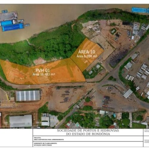 Aberto processo seletivo para arrendamento transitório de áreas operacionais no Porto de Porto Velho