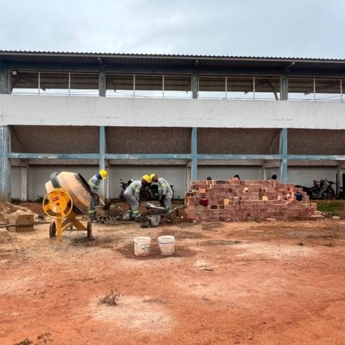 Obra de revitalização do Complexo João Saldanha, em Guajará-Mirim, avança com execução de etapas preparatórias