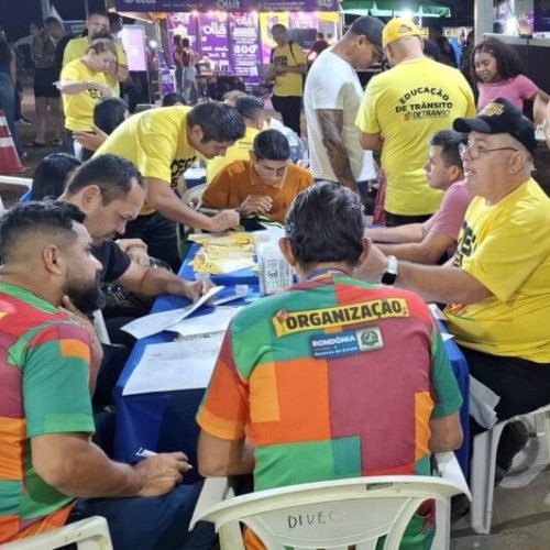 Educação de Trânsito durante 41ª Arraial Flor do Maracujá alcança mais de 3,7 mil visitantes