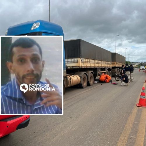 Motociclista morre esmagado por carreta na BR-364