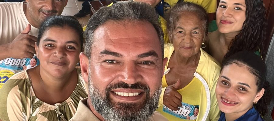 Bruno Scheid percorre comércio e participa de carreata em Nova Mamoré