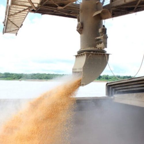 Exportação de soja impulsiona aumento na movimentação de cargas no Porto de Porto Velho