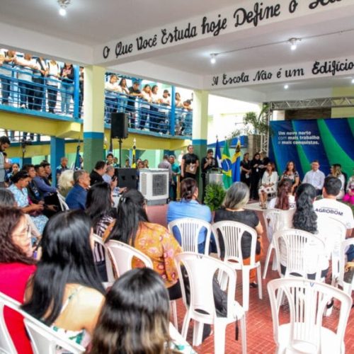 Governo de RO entrega obras do Instituto Estadual de Educação Carmela Dutra em Porto Velho