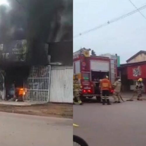 Incêndio destrói loja de açaí na Zona Leste de Porto Velho