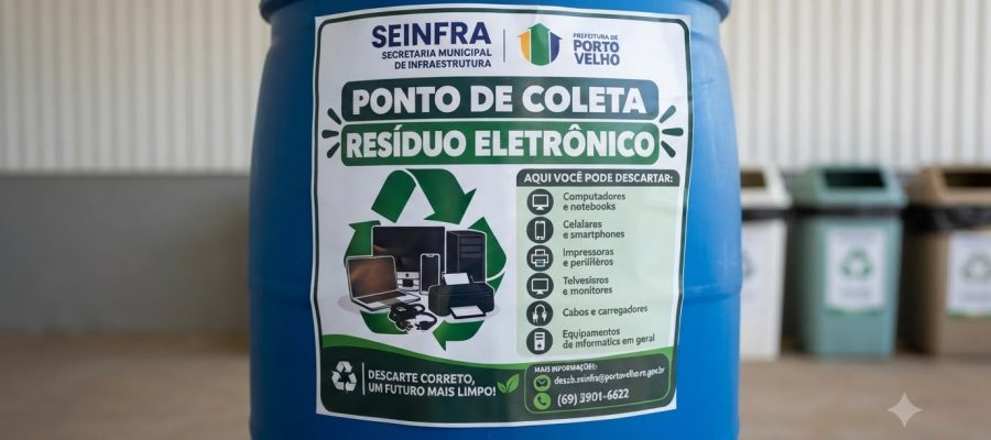 Prefeitura disponibiliza ponto para descarte de resíduos eletrônicos