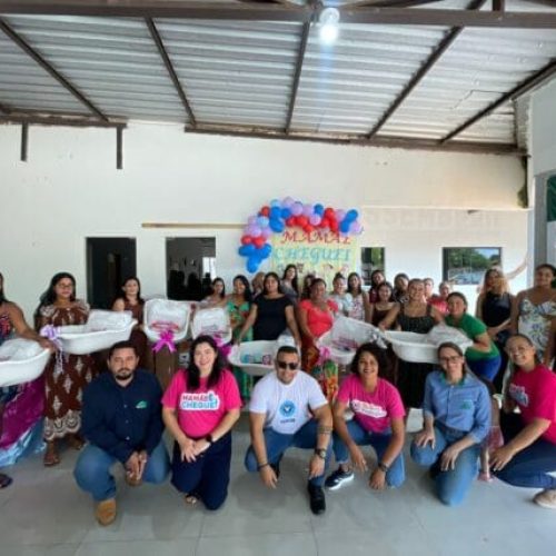 Gestantes dos distritos da Ponta do Abunã recebem do governo de RO kits natalidade do programa Mamãe Cheguei