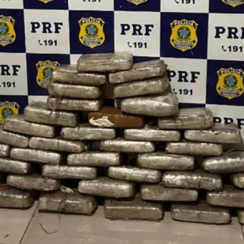 PRF apreende mais de 40 kg de drogas em operação no município de Vilhena, em Rondônia