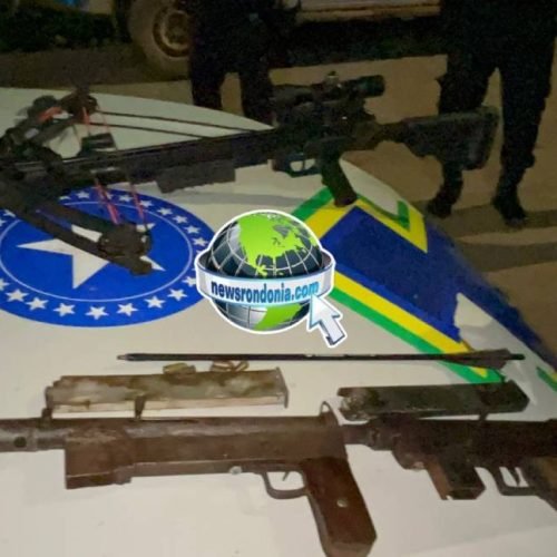 PM fecha fábrica clandestina de armas e prende foragido com duas submetralhadoras