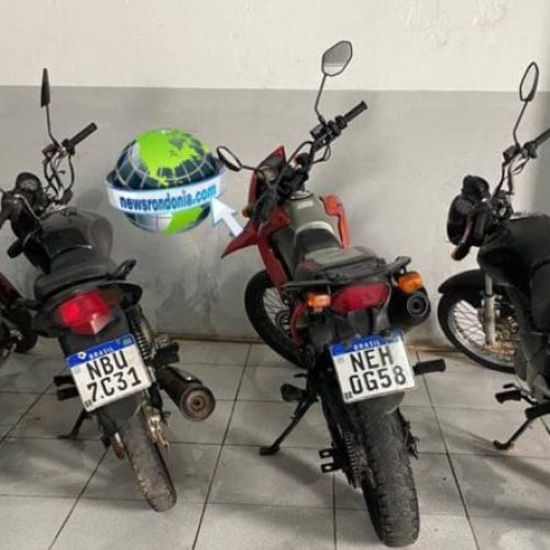 Homem é preso com quatro motos clonadas em residência no centro