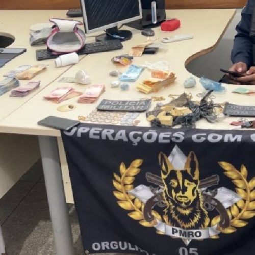 Polícia desarticula ponto de tráfico e apreende drogas em Rondônia