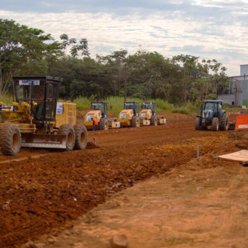 Obras de pavimentação na Linha 625 transformam rotina de moradores em Jaru