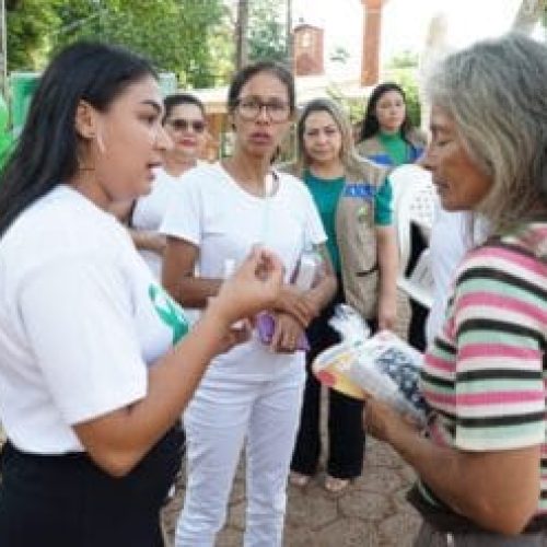 Agevisa e Sesau participam de ação comunitária em alusão à importância das campanhas temáticas de outubro