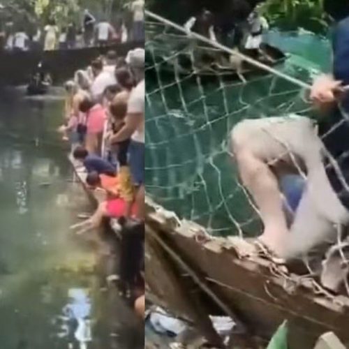 Ponte desaba e deixa feridos durante café em Candeias do Jamari, RO