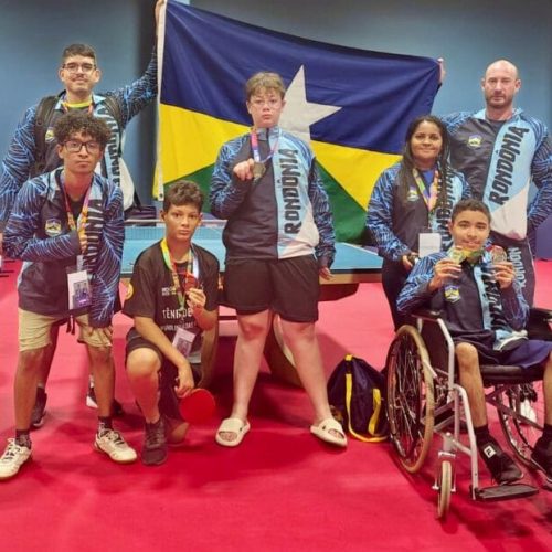 Rondônia soma três ouros no tênis de mesa das Paralimpíadas Escolares 2025