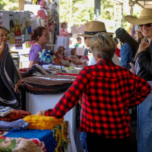 Artesanatos produzidos no sistema prisional são expostos em feira de negócios do agro, comércio e família, em Cerejeiras