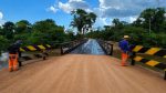 Ponte de madeira sobre o rio Novo Mundo é concluída na RO-267, em Alvorada do Oeste