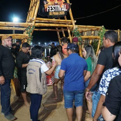 Ações de prevenção são reforçadas pelo governo de RO durante Festival de Praia de Curralinho, em Costa Marques