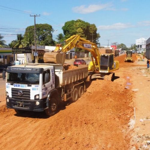 Governo de RO realiza obras de pavimentação na RO-005, no perímetro urbano de Porto Velho